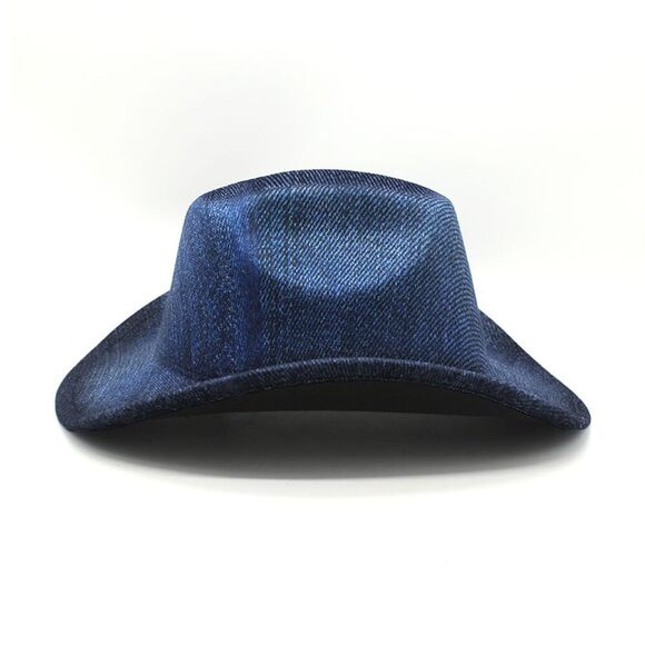 3934 Denim Cowboy Hat Y2k Western For Women Men Washed